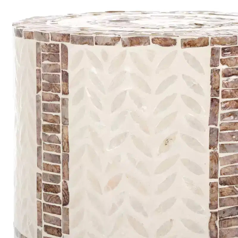 Keary Round Accent Table - ACC1804A - White/Gold - Safavieh