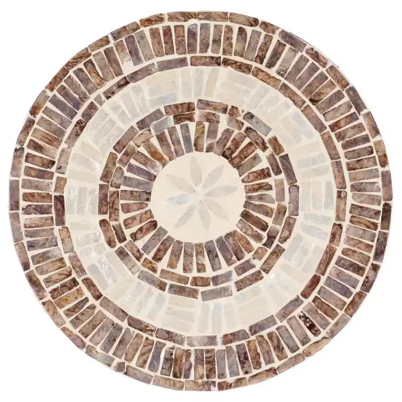Keary Round Accent Table - ACC1804A - White/Gold - Safavieh