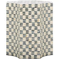 Lindar Accent Table - ACC1807A - White/Black - Safavieh
