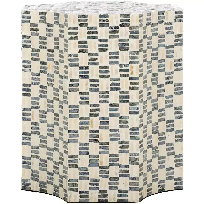 Lindar Accent Table - ACC1807A - White/Black - Safavieh