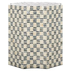 Lindar Accent Table - ACC1807A - White/Black - Safavieh