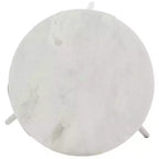 Everbrooke Round Accent Table - ACC4607A - White Marble/Black - Safavieh