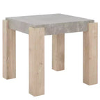 Coromio End Table - ACC7005A - Light Grey/Natural - Safavieh