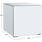 Betony Mirrored Accent Table - ACC9704A - Silver/Mirror - Safavieh