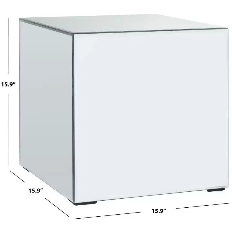 Betony Mirrored Accent Table - ACC9704A - Silver/Mirror - Safavieh