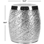 Sgabello Liam Etched - FOX4507 - Nichel - Safavieh Couture