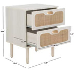 Comodino a 2 cassetti Irelia - NST9602 - Safavieh