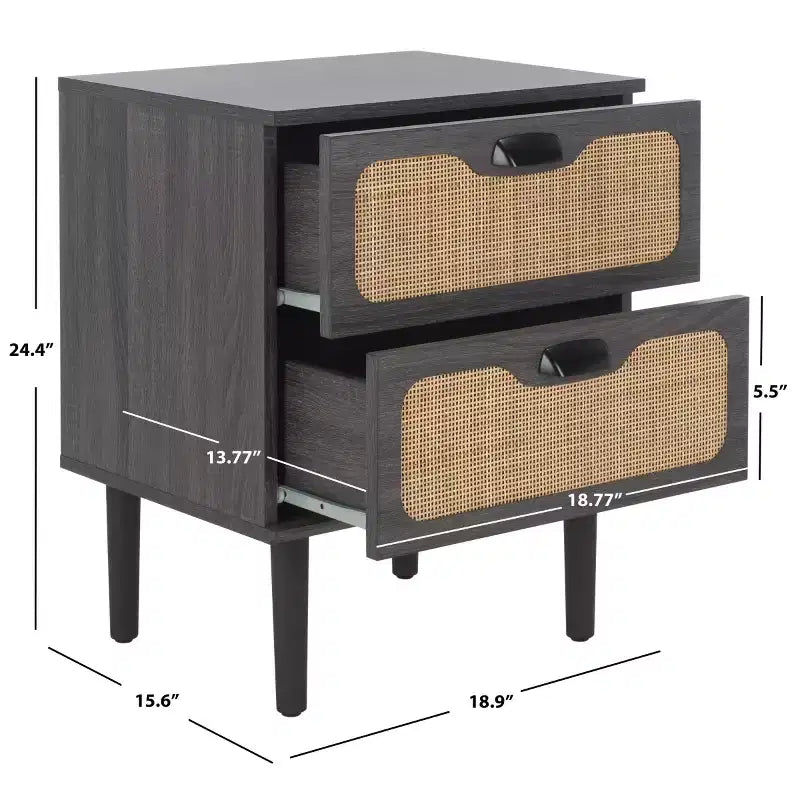 Comodino a 2 cassetti Irelia - NST9602 - Safavieh