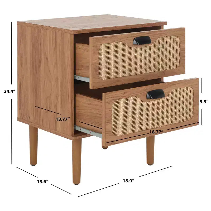 Comodino a 2 cassetti Irelia - NST9602 - Safavieh