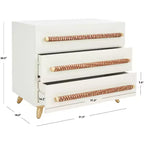 Raquel 3 Drawer Chest - CHS6602 - Safavieh