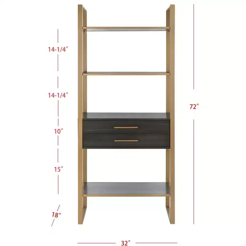 Skylar 4 Tier 1 Drawer Etagere - ETG6204 - Safavieh