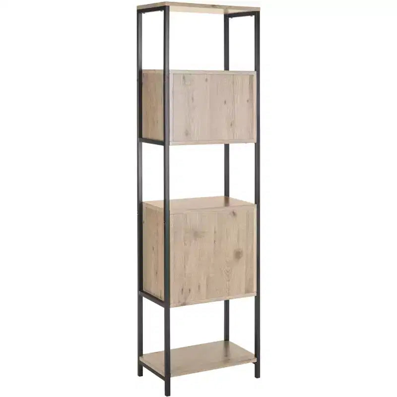 Gabrielle Etagere - FOX4274 - Oak/Black - Safavieh Couture