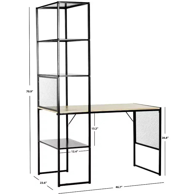 Aba Writing Desk - FOX2221 - Black - Safavieh Couture