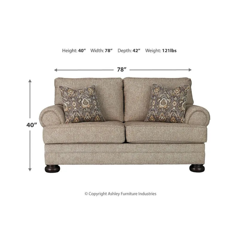 Kananwood Oatmeal Loveseat