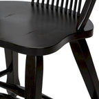 Treasures Rustic Black Sheaf Back Dining Chair (Set of 2)