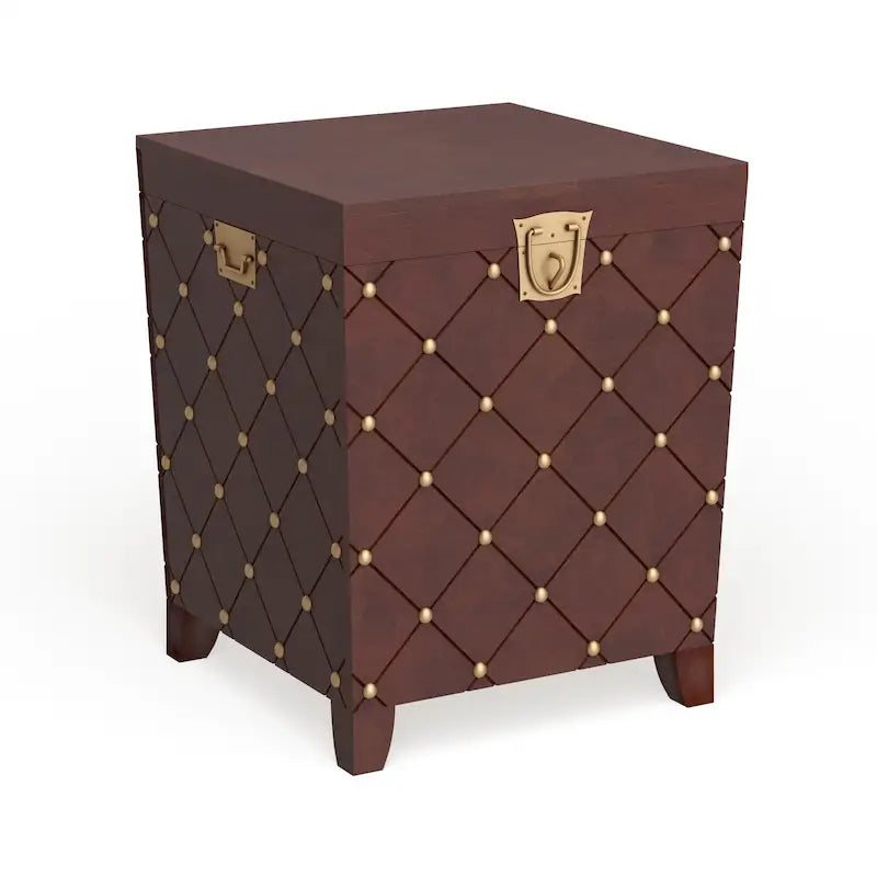 Mobile Contenitore Tavolino Laterale Liatris Nailhead Espresso di SEI Furniture