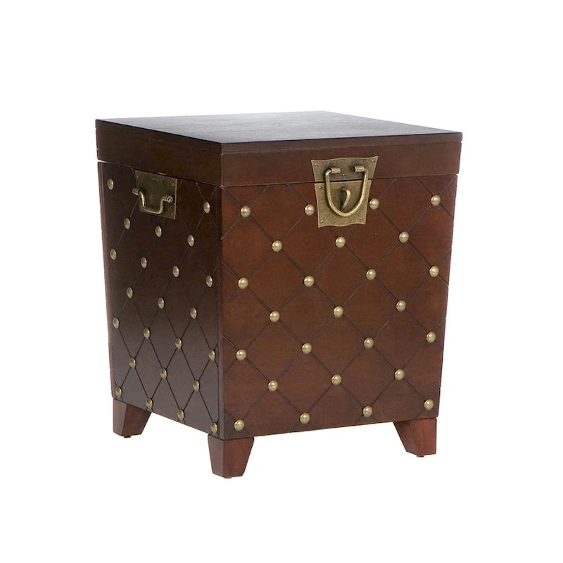 Mobile Contenitore Tavolino Laterale Liatris Nailhead Espresso di SEI Furniture