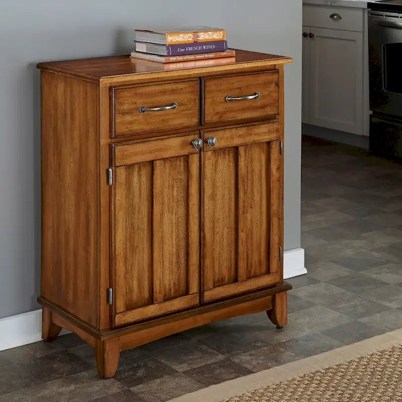 Credenza in rovere Narcisse Copper Grove con piano in legno
