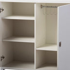 Baxton Studio Marcy Contemporary White Wood Storage Sideboard Cabinet