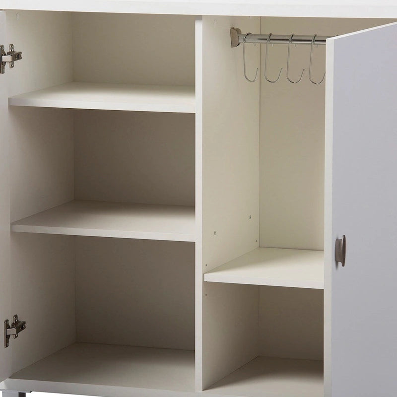 Baxton Studio Marcy Credenza/Mobile Contenitore Contemporaneo in Legno Bianco