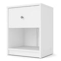 Tvilum, Portland 1 Drawer Nightstand, White