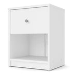 Tvilum, Portland 1 Drawer Nightstand, White