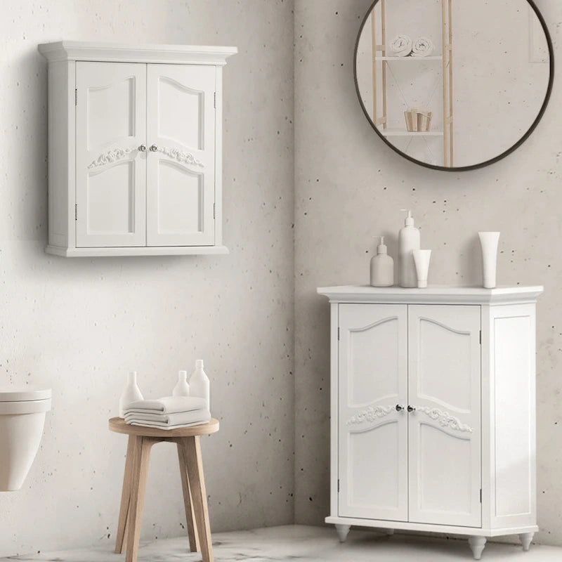 Mobiletto d'accento da pavimento indipendente a due ante Teamson Home Versailles