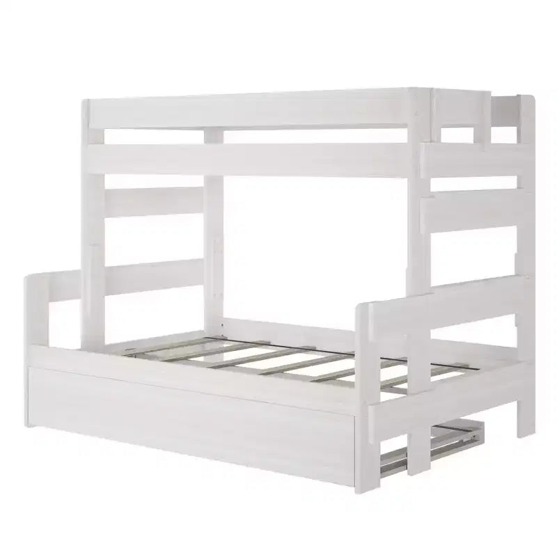 Plank+Beam Solid Wood Farmhouse Twin over Full Bunk Bed Bed with Trundle