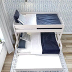 Plank+Beam Solid Wood Farmhouse Twin over Full Bunk Bed Bed with Trundle