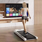 Tapis Roulant Costway 0.6-3.8MPH da Sottoscrivania con Telecomando e Display a LED Nero/Rosa/Bianco/Grigio