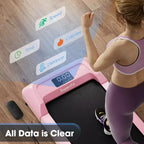 Tapis Roulant Costway 0.6-3.8MPH da Sottoscrivania con Telecomando e Display a LED Nero/Rosa/Bianco/Grigio