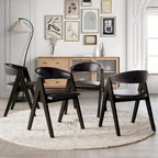 CraftPorch Transitional V-shaped Dining Chairs (Set of 4)