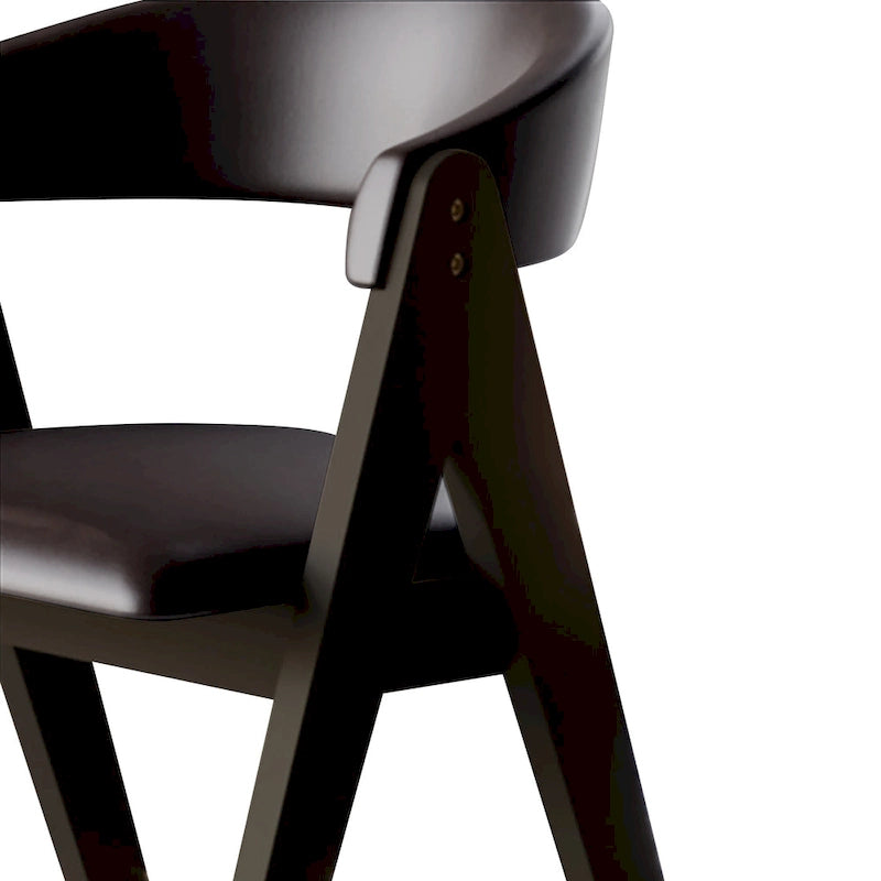 CraftPorch Transitional V-shaped Dining Chairs (Set of 4)