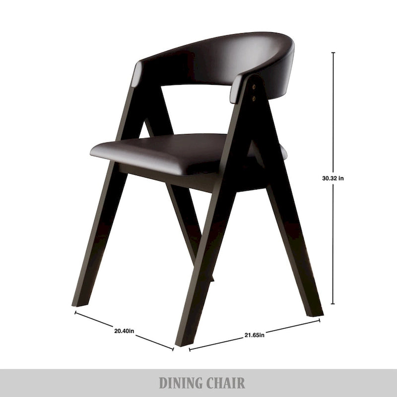 CraftPorch Transitional V-shaped Dining Chairs (Set of 4)