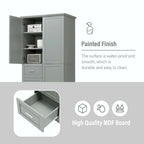 Bathroom Storage Cabinet with Drawers and Adjustable Shelf
