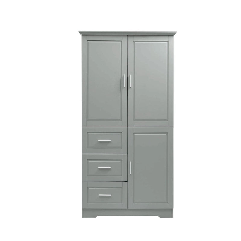 Bathroom Storage Cabinet with Drawers and Adjustable Shelf