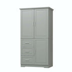 Bathroom Storage Cabinet with Drawers and Adjustable Shelf
