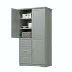 Bathroom Storage Cabinet with Drawers and Adjustable Shelf