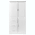 Bathroom Storage Cabinet with Drawers and Adjustable Shelf