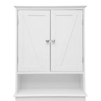 Farmhouse Over the Toilet Cabinet with Shelves and Magnetic Closure Doors