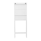 Farmhouse Over the Toilet Cabinet with Shelves and Magnetic Closure Doors