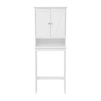 Farmhouse Over the Toilet Cabinet with Shelves and Magnetic Closure Doors