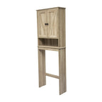 Farmhouse Over the Toilet Cabinet with Shelves and Magnetic Closure Doors