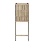 Farmhouse Over the Toilet Cabinet with Shelves and Magnetic Closure Doors