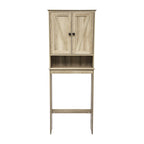 Farmhouse Over the Toilet Cabinet with Shelves and Magnetic Closure Doors