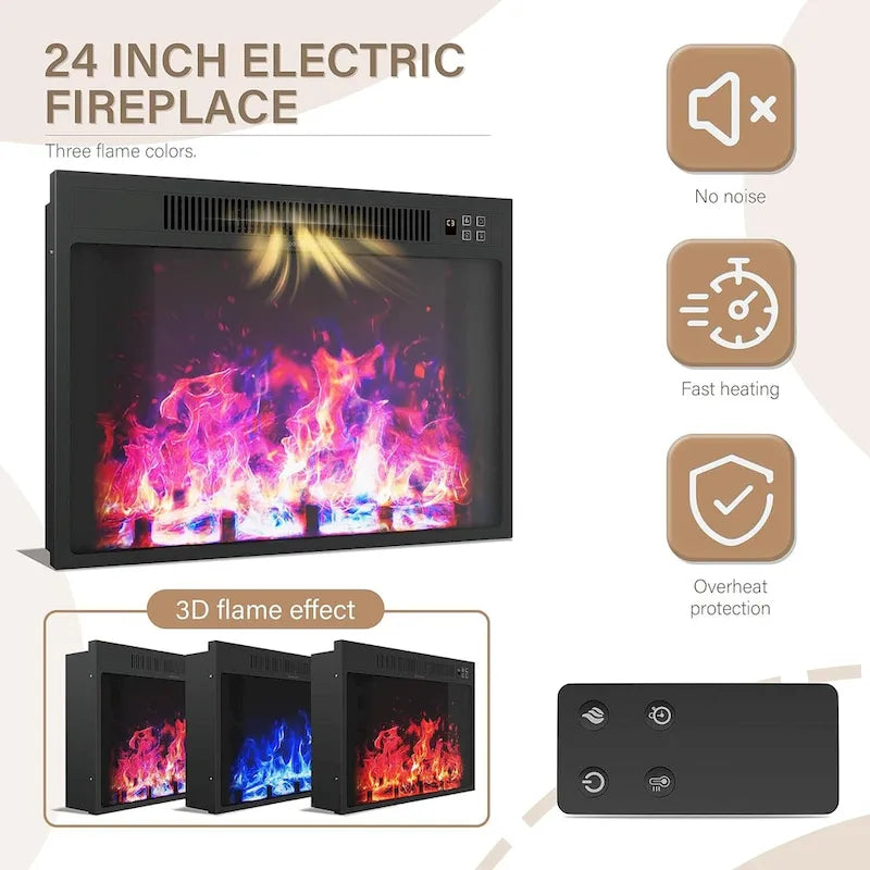 67" Rustic Brown TV Stand with Sliding Barn Door for 75" TV