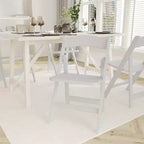 Emma and Oliver Set of 2 Solid Wood Foldable Dining Chairs