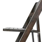 Emma and Oliver Set of 2 Solid Wood Foldable Dining Chairs