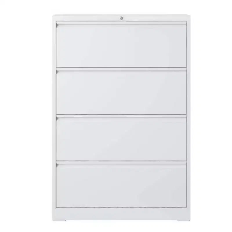 File Cabinet With 4 Drawers, Lock, 2 Keys, Quiet Storage Space Lockable Metal File Cabinet For Home Office, Files Legal, Letter, A4, F4 Size
