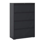 File Cabinet With 4 Drawers, Lock, 2 Keys, Quiet Storage Space Lockable Metal File Cabinet For Home Office, Files Legal, Letter, A4, F4 Size